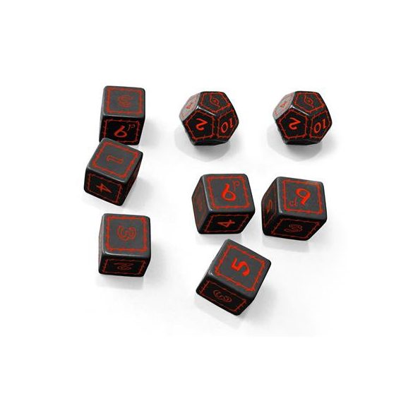 The One Ring Black Dice Set-FLF-TOR007