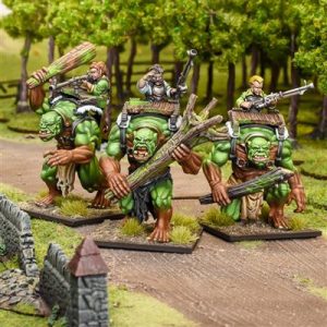 Kings of War - Halflings: Forest Troll Gunners Regiment - EN-MGKWHF303