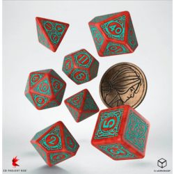 The Witcher Dice Set Triss - Merigold the Fearless (7 & unique coin)-SWTR02