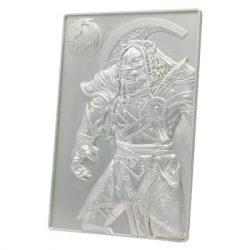 Magic the Gathering Limited Edition Silver Plated Ajani Goldmane Metal Collectible-HAS-MAG30