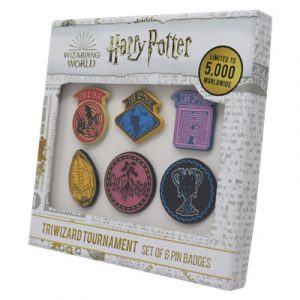 Harry Potter Limited Edition Set of 6 Triwizard Tournament Pin Badges-THG-HP48