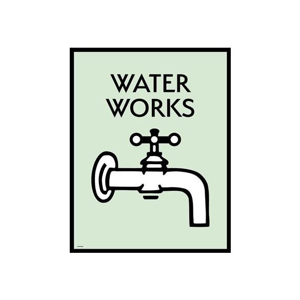 Monopoly Water Works Limited Edition Art Print-THG-MON02