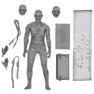 Universal Monsters - 7" Scale Action Figure - Ultimate Mummy (Black & White)-NECA04812