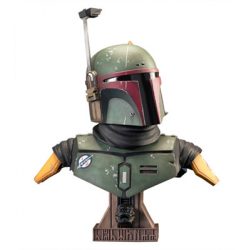 Star Wars The Mandalorian Boba Fett L3D 1/2 Scale Bust-JAN221986