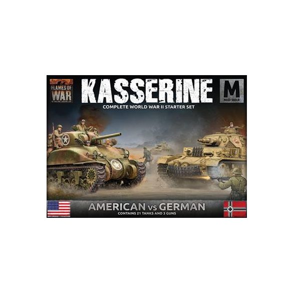 Flames Of War - Desert Starter Set - Kasserine (US vs Germ)-FWBX11