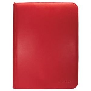 UP - Vivid 9-Pocket Zippered PRO-Binder: Red-15903