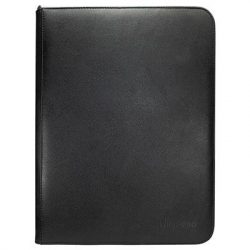 UP - Vivid 9-Pocket Zippered PRO-Binder: Black-15907