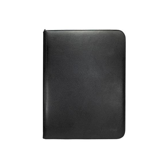 UP - Vivid 9-Pocket Zippered PRO-Binder: Black-15907