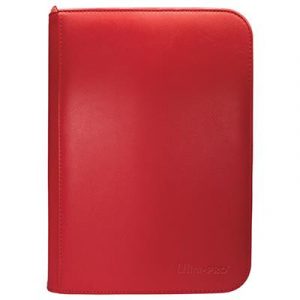 UP - Vivid 4-Pocket Zippered PRO-Binder: Red-15895