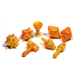 PolyHero Cleric 8 Dice Set Sunstorm-PHD2310