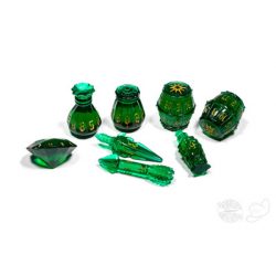 PolyHero Rogue 8 Dice Set Emerald Emissary-PHD2321