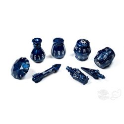 PolyHero Rogue 8 Dice Set Midnight Blue-PHD2319