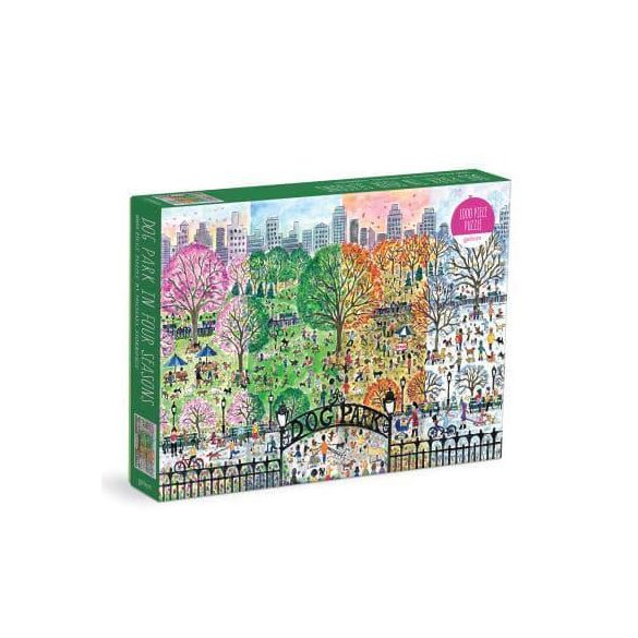 Michael Storrings Dog Park in Four Seasons Puzzle - 1000pcs - EN-73099