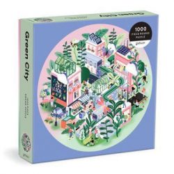 Green City Round Puzzle - 1000pcs - EN-73266