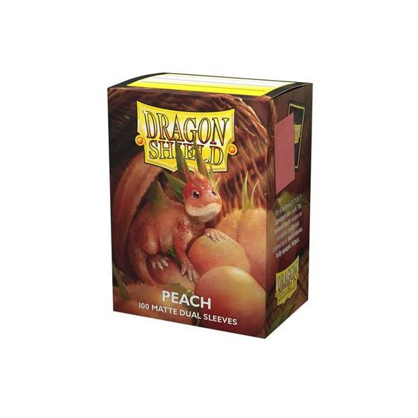 Dragon Shield Standard Matte Dual Sleeves - Peach Piip (100 Sleeves)-AT-15053