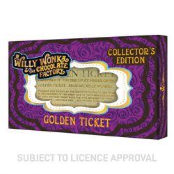 Willy Wonka Collector's Edition Replica Golden Ticket-THG-WON03