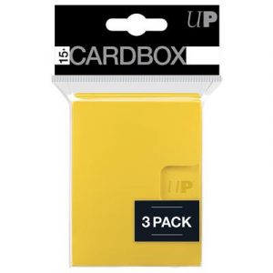 UP - PRO 15+ Card Box 3-pack: Yellow-85499