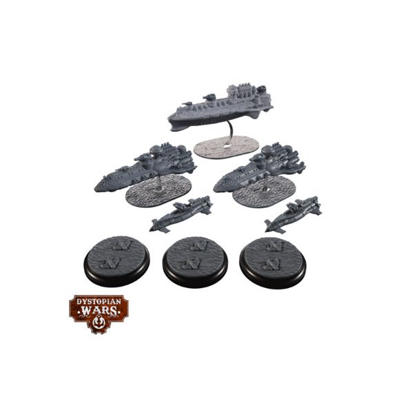 Dystopian Wars: Magenta Battlefleet Set - EN-DWA220007