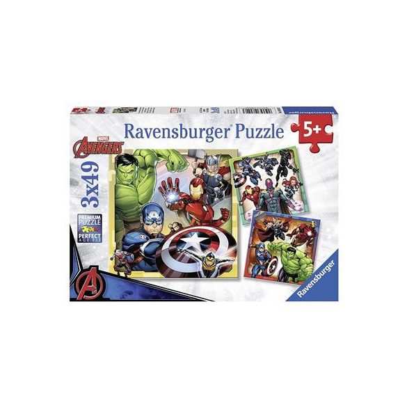 Ravensburger Puzzle Marvel Avengers 3 x 49 pcs-08040