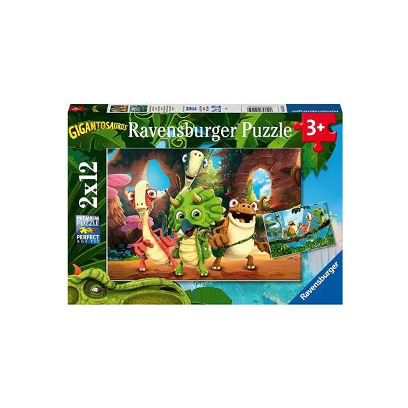 Ravensburger Puzzle Die kleine Dino-Bande 2 x 12 pcs-05125