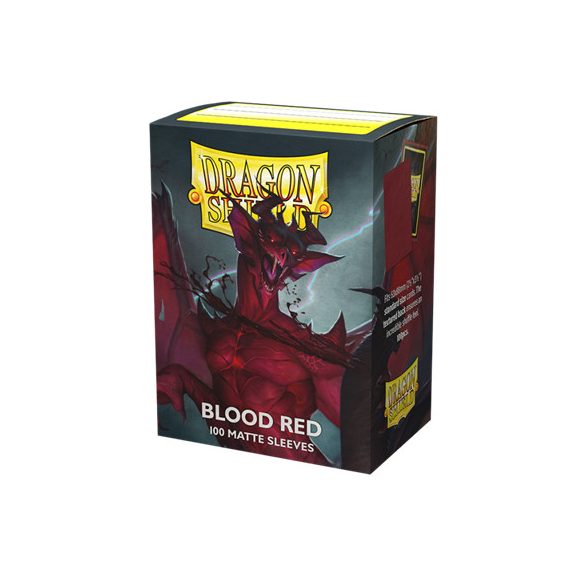 Dragon Shield Standard Matte Sleeves - Blood Red 'Simurag' (100 Sleeves)-AT-11050