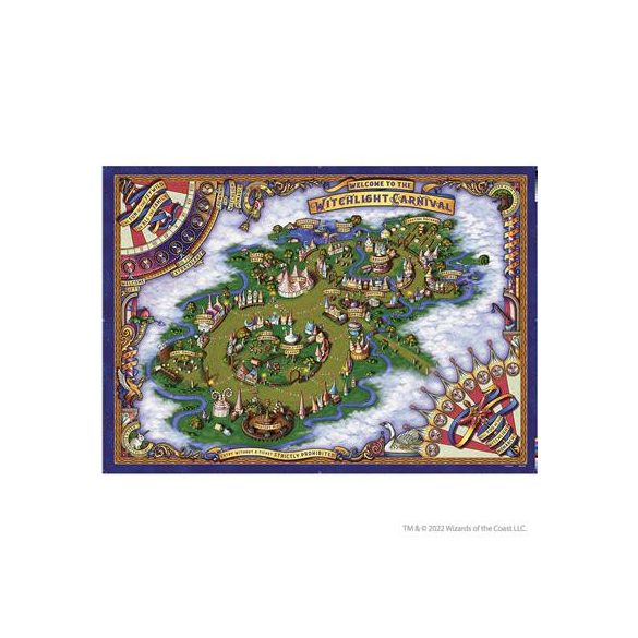 D&D Icons of the Realms: The Domain of Prismeer and The Witchlight Carnival Wall Map-WZK89203