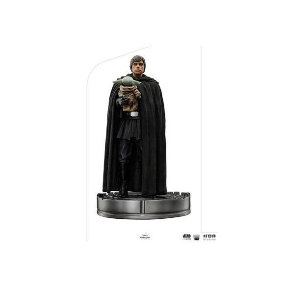 Statue Luke Skywalker and Grogu The Mandalorian Art Scale 1/10-LUCSWR64022-10