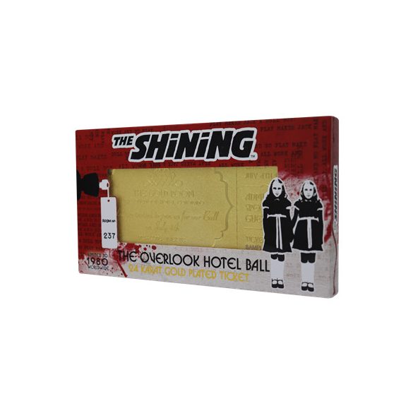 The Shining The Overlook Hotel Ball 24k Gold Plated Ticket-THG-SHIN103