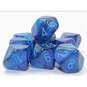 Gemini Blue-Blue/light blue Luminary Set of 10 d10s-26263