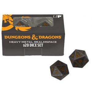 UP - Heavy Metal Realmspace D20 Dice Set for Dungeons & Dragons-19409