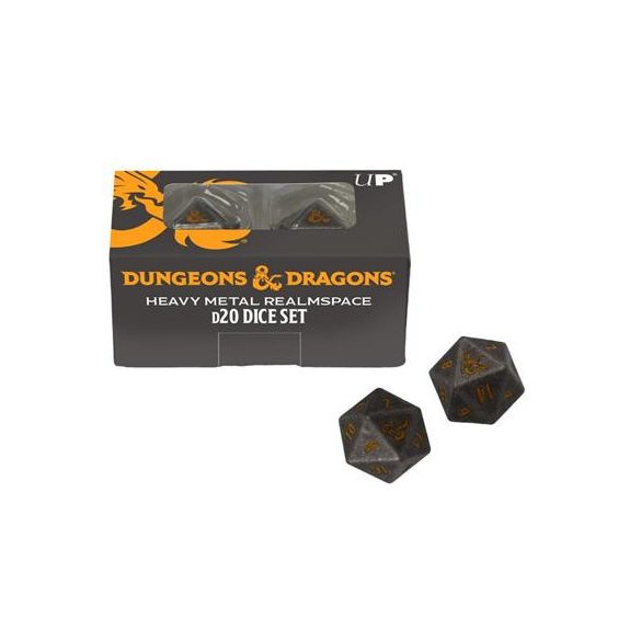 UP - Heavy Metal Realmspace D20 Dice Set for Dungeons & Dragons-19409