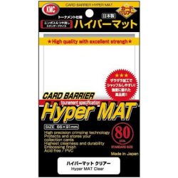 KMC Standard Sleeves - Hyper Mat Clear (80 Sleeves)-KMC1515