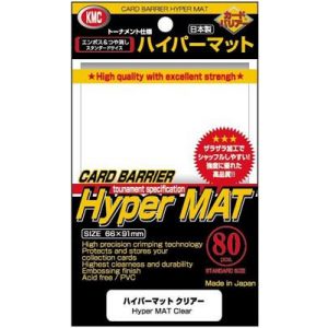 KMC Standard Sleeves - Hyper Mat Clear (80 Sleeves)-KMC1515