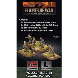 Flames Of War - Volksgrenadier Assualt Platoon (41x Figs) - EN-GE846