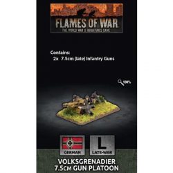 Flames Of War - Volksgrenadier 7.5cm Gun Platoon (x2) - EN-GE516