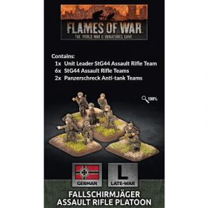 Flames Of War - Fallschirmjager Assault Rifle Platoon (x31 figs Plastic) - EN-GE782