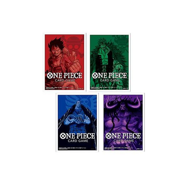 One Piece Card Game - Official Sleeve 1 Assorted 4 Kinds Sleeves Display (12 Pieces)-9033561