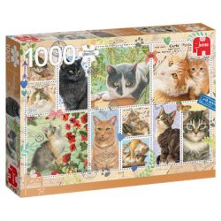 Premium Collection – Francien van Westering, Briefmarken mit Katzen (1000 Teile)-18813