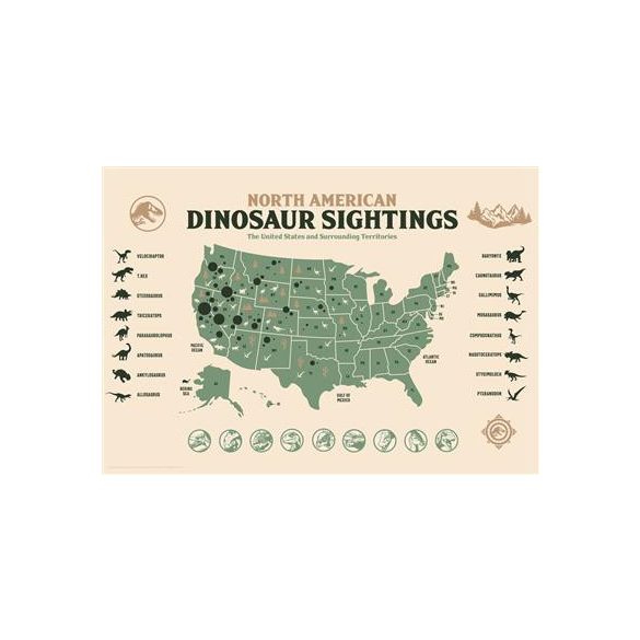 Jurassic World - Dinosaur Sightings - Limited Edition Art Print-UV-JWD24