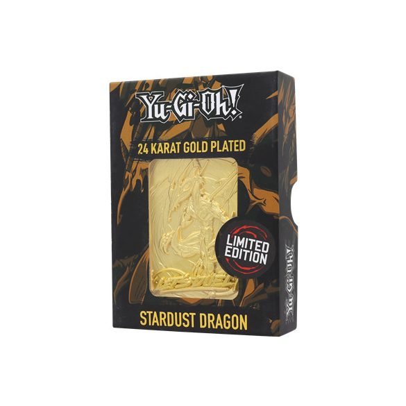 Yu-Gi-Oh! Limited Edition 24K Gold Plated Collectible - Stardust Dragon-KON-YGO51G