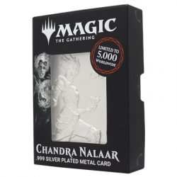 Magic the Gathering Limited Edition .999 Silver Plated Chandra Nalaar Metal Collectible-HAS-MAG28