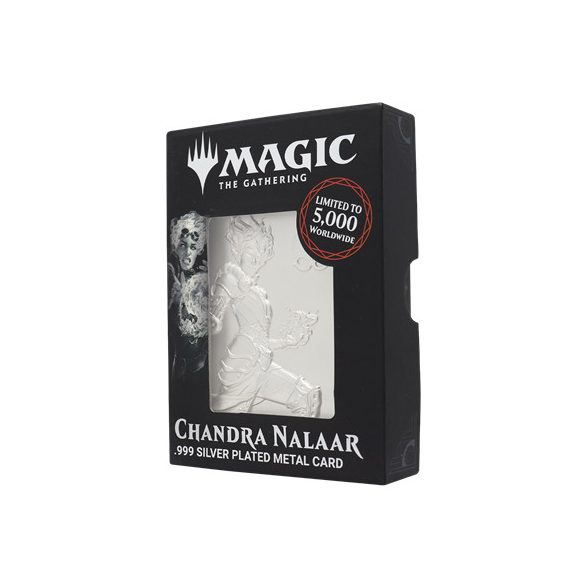 Magic the Gathering Limited Edition .999 Silver Plated Chandra Nalaar Metal Collectible-HAS-MAG28