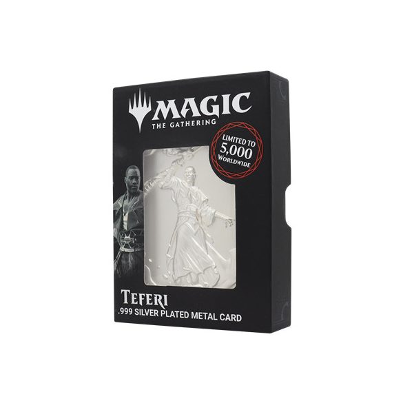 Magic the Gathering Limited Edition .999 Silver Plated Teferi Metal Collectible-HAS-MAG25