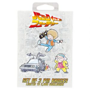 Back to the Future Limited Japanese Edition Pin Badge Set-UV-BF207