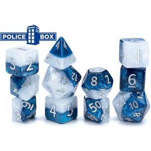 Halfsies Dice - Police Box (7 Dice Set)-GKGH37