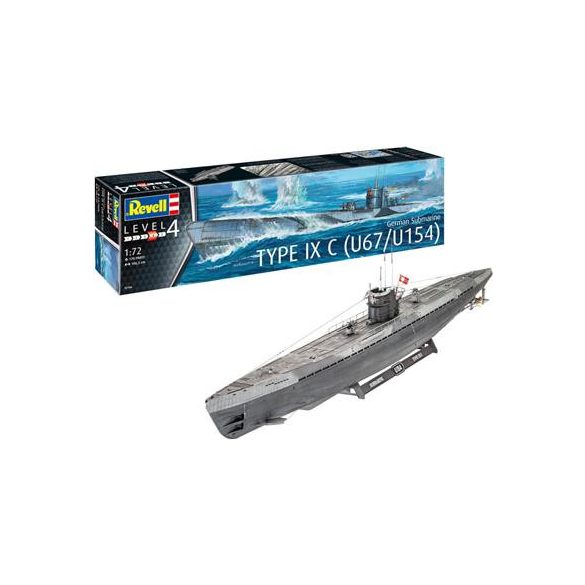 Revell: German Submarine Type IX C U67/U154 - 1:72-05166