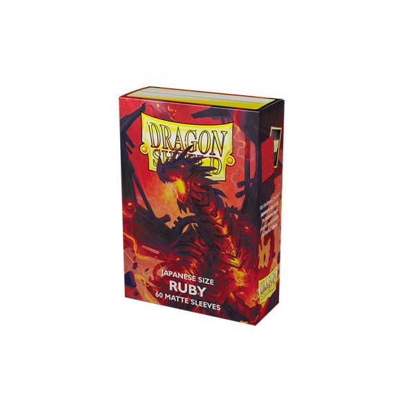 Dragon Shield Small Sleeves - Japanese Matte Ruby 'Geledar' (60 Sleeves)-AT-11137