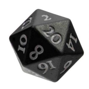 UP - Vivid Heavy Metal Dice: Black-15943