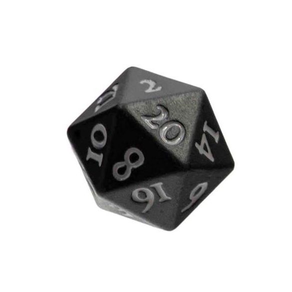 UP - Vivid Heavy Metal Dice: Black-15943