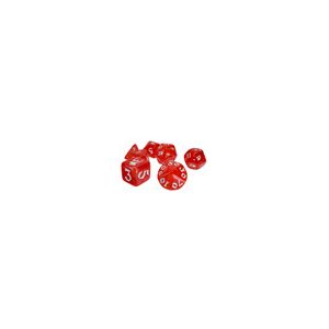 Munchkin Polyhedral Dice (7) Red/White-SJG5545A